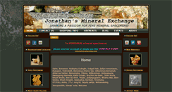 Desktop Screenshot of jonathansmineralexchange.com